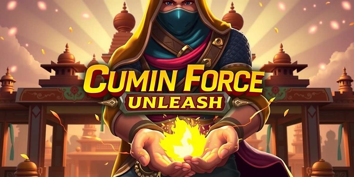 Cumin Force Unleash - Game Cover Cumin Force Unleash game cover showing a hero with glowing spices in hands, standing in front of Indian temple